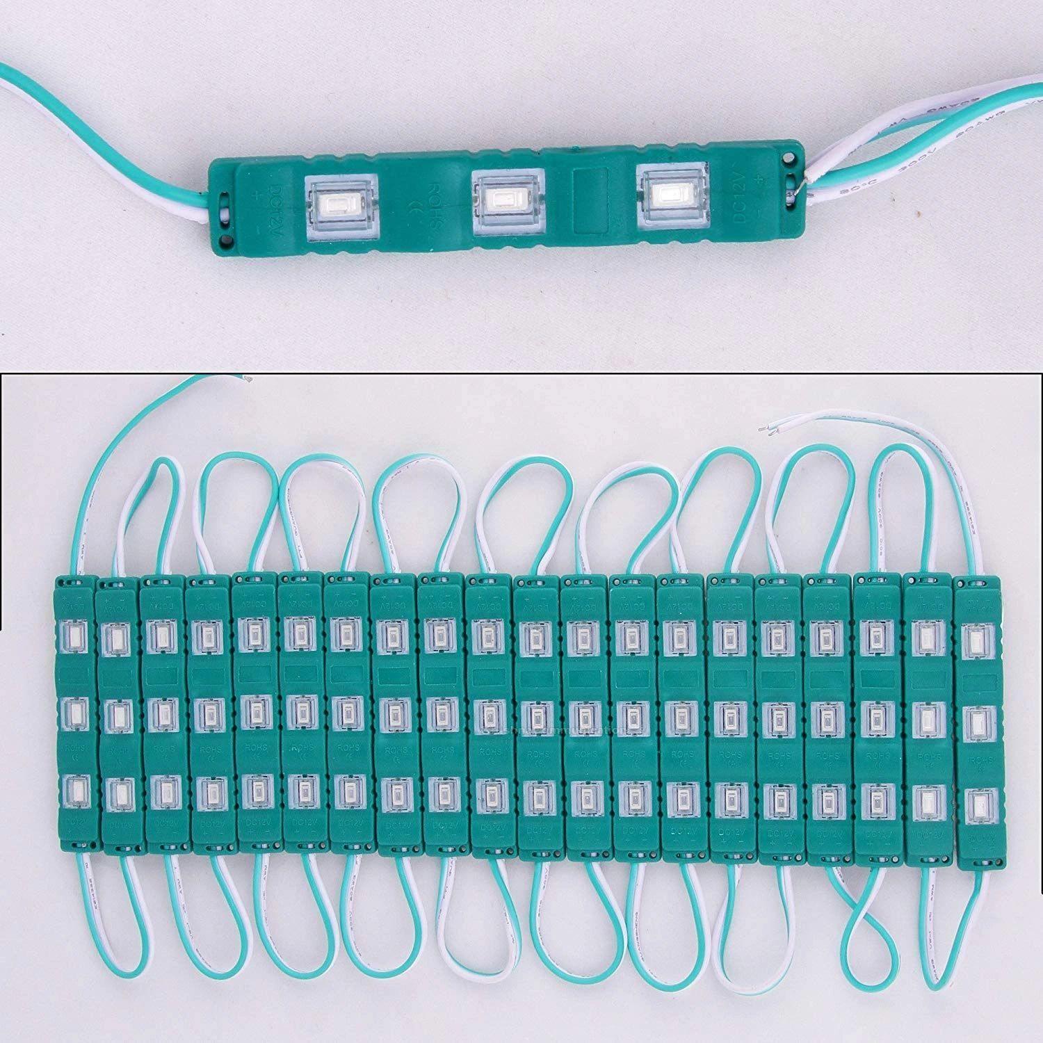 12V 24V LED Module 5630 3LED 20PCS/Lot Waterproof IP67 DC12V High lumen  Super Bright Light Box Lighting 7 Colors Led Modules - AliExpress