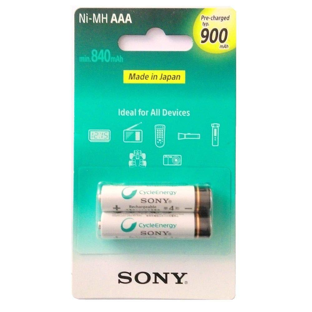 Sony AAA Cycle Energy 900 mAh Rechargeable Batteries