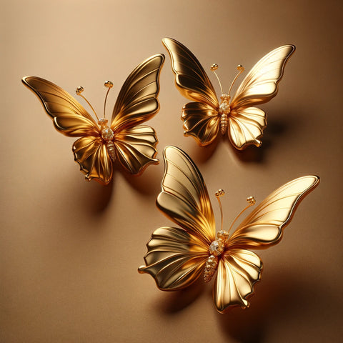 gold butterflies image for hunters fine jewellery