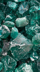 Unpolished natural emerald stones