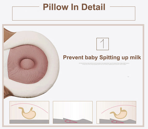 infant baby bed prevent spitting up milk
