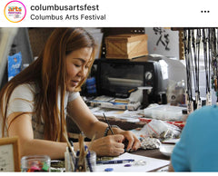 Find me at Big Local Arts tent at Columbus Arts Festival  Fri 6/10 - Sun 6/12!