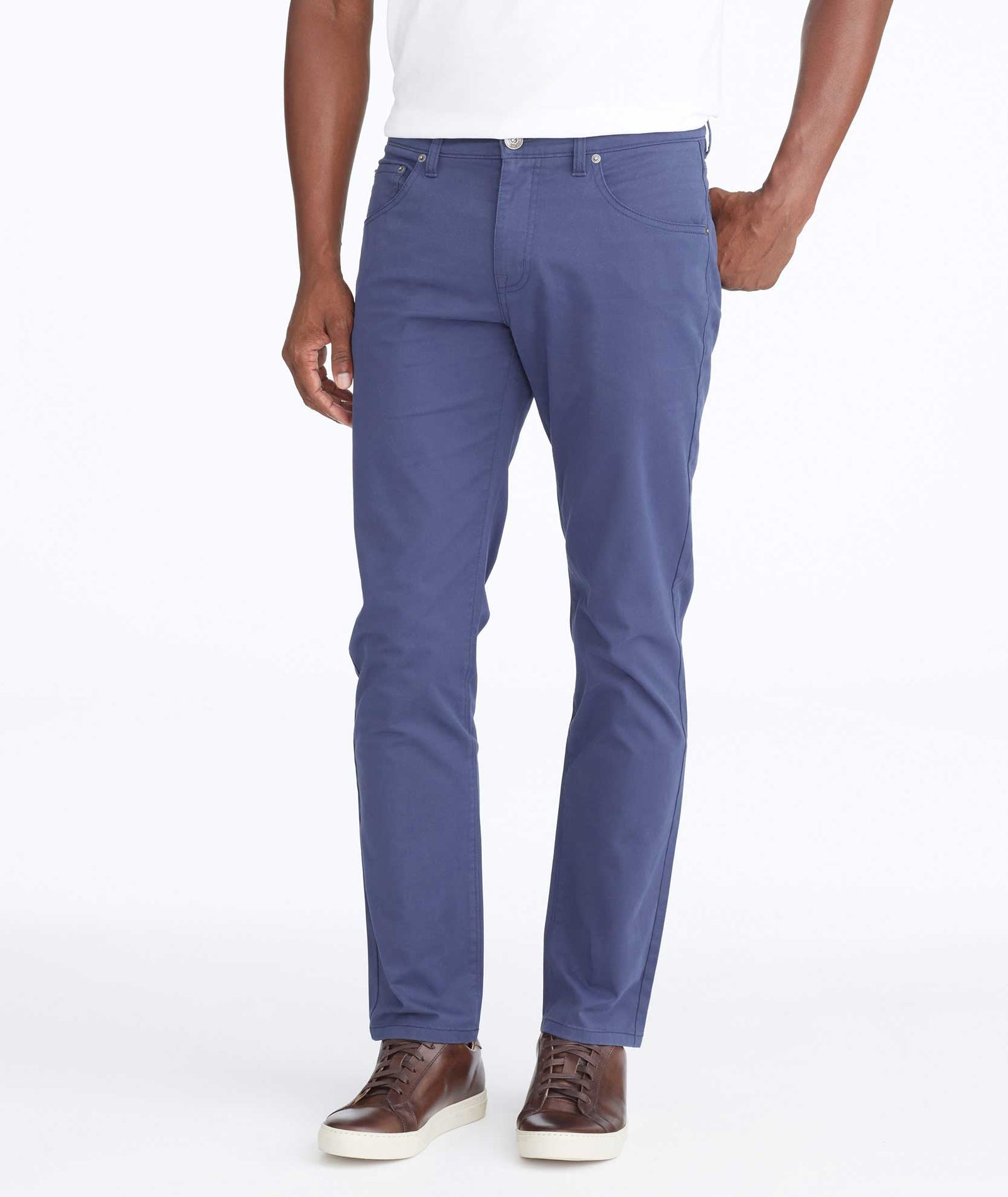 5-Pocket Chino Pants Dark Blue | UNTUCKit Canada