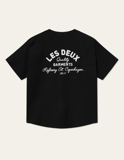 Les Deux MEN Barry Baseball Jersey SS Shirt Shirt 100100-Black