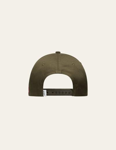 Les Deux MEN Baseball Cap Suede II Cap 522738-Olive Night/Terracotta