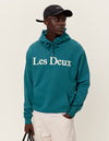 Les Deux MEN Charles Hoodie Hoodie 560201-Pacific Ocean/White