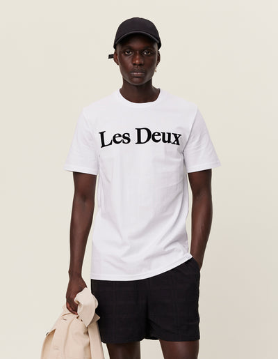 Les Deux MEN Charles T-Shirt T-Shirt 201100-White/Black