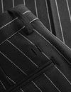 Les Deux MEN Como Pinstripe Wool Mélange Slacks Pants 320215-Grey Melange/Ivory