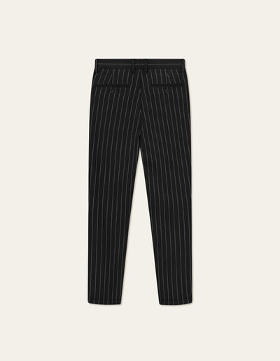 Les Deux MEN Como Pinstripe Wool Mélange Suit Pants Pants 320215-Grey Melange/Ivory