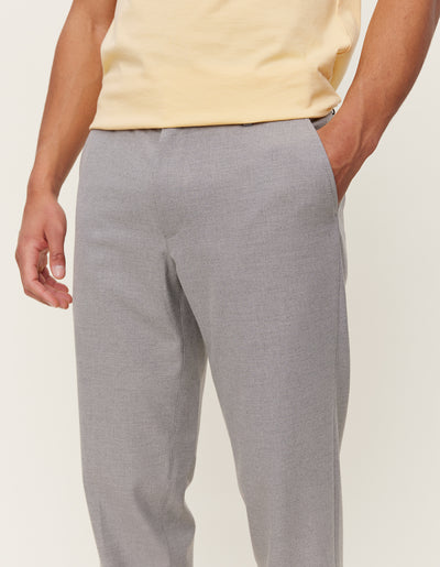Les Deux MEN Como Reg Twill Pants Pants 310310-Light Grey Melange