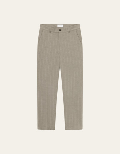 Les Deux MEN Como Reg Twill Pinstripe Suit pants Pants 836215-Light Sand Melange/Ivory