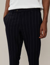Les Deux MEN Como Twill Pinstripe Suit pants Pants 460215-Dark Navy/Ivory