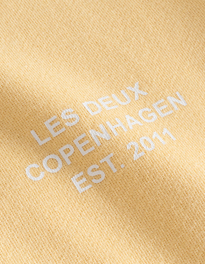 Les Deux MEN Copenhagen 2011 Hoodie Hoodie 760201-Creamy Yellow/White