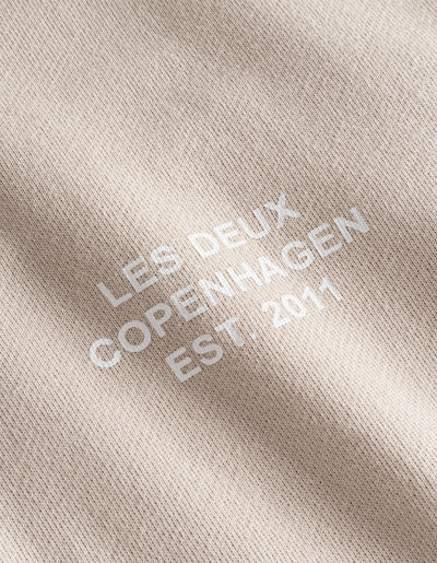 Les Deux MEN Copenhagen 2011 Hoodie Hoodie 817201-Light Desert Sand/White