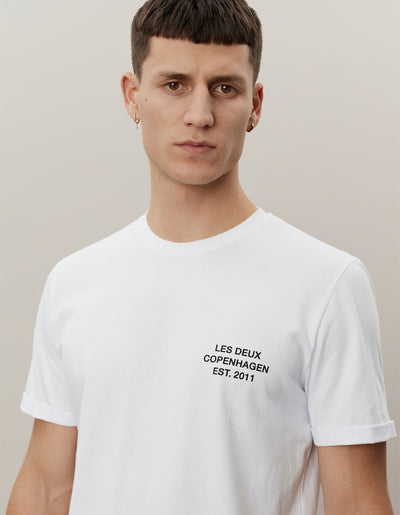 Les Deux MEN Copenhagen 2011 T-Shirt T-Shirt 201100-White/Black