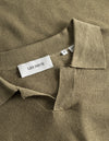 Les Deux MEN Emmanuel Polo Knit Knitwear 550550-Surplus Green