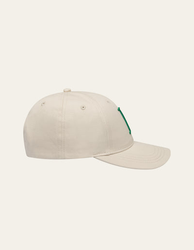 Les Deux MEN Encore Organic Baseball Cap Cap 215565-Ivory/Vintage Green