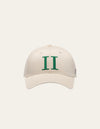 Les Deux MEN Encore Organic Baseball Cap Cap 215565-Ivory/Vintage Green