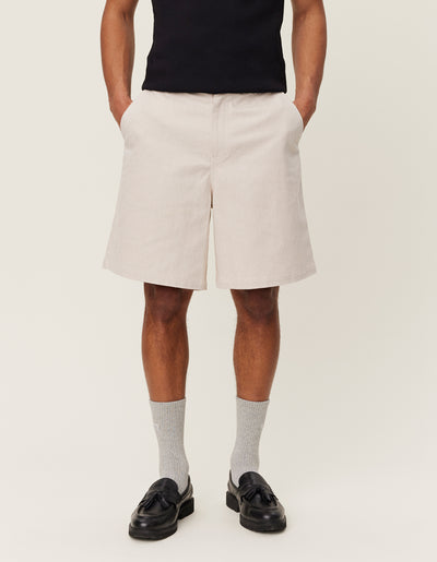 Les Deux MEN Johnny Casual Slub Twill Shorts Shorts 215215-Ivory