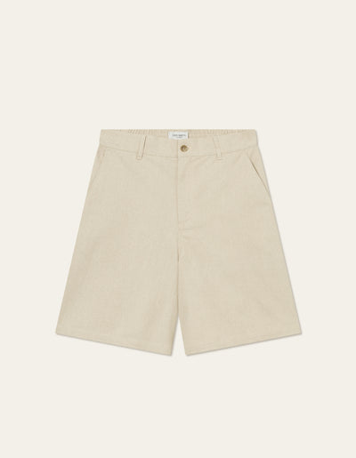 Les Deux MEN Johnny Casual Slub Twill Shorts Shorts 215215-Ivory