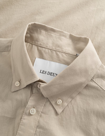 Les Deux MEN Kent Light Oxford Shirt Shirt 817817-Light Desert Sand