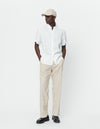 Les Deux MEN Kris Linen SS Shirt Shirt 201201-White