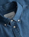 Les Deux MEN Kristian Denim Shirt Shirt 408408-Medium Blue Wash