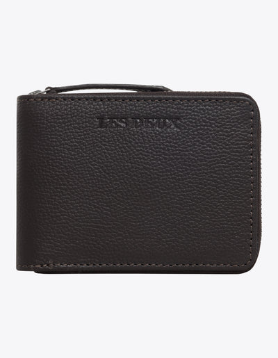 Les Deux MEN Leather Zip Wallet Bags 100100-Black