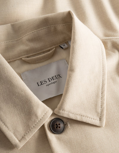 Les Deux MEN Marseille Twill Jacket Jacket 847847-Light Desert Sand Melange