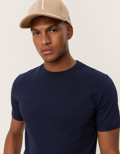 Les Deux MEN Nørregaard T-Shirt Tonal T-Shirt 460460-Dark Navy