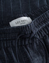 Les Deux MEN Patrick Linen Pants Pants 460215-Dark Navy/Ivory