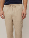 Les Deux MEN Patrick Linen Pants Pants 817817-Light Desert Sand