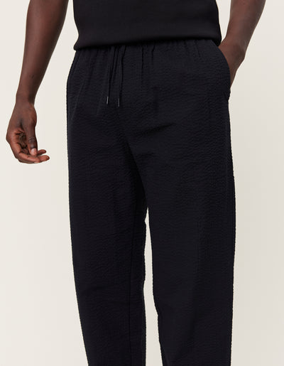 Les Deux MEN Patrick Seersucker Pants 2.0 Pants 100100-Black