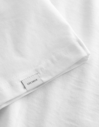 Les Deux CO-LAB Piece T-Shirt SMU T-Shirt 201011-White/Charcoal-Black