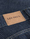 Les Deux MEN Roi Stripe Jeans Jeans 460201-Dark Navy/White