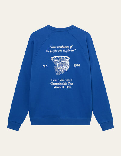 Les Deux MEN Tournament Sweatshirt Sweatshirt 480201-Surf Blue/White