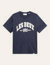 Les Deux MEN University T-Shirt T-Shirt 460218-Dark Navy/Light Ivory