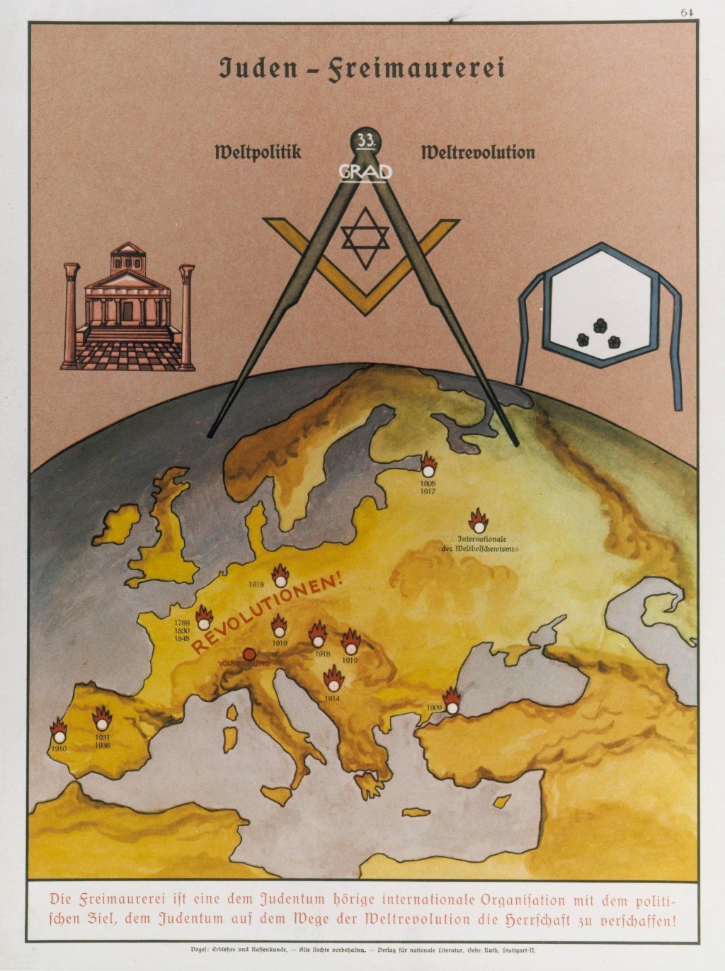 Hitler’s Anti-Masonry Poster