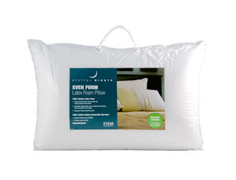 restful nights latex foam pillow