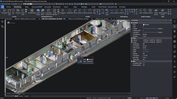 Como usar o Quick Draw no BricsCAD BIM