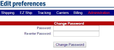 Change Password Link