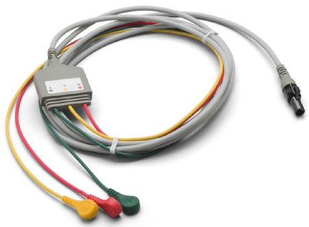 Welch Allyn - Cable 8 Foot, One Piece, 3 Wire, With Snap Electrode Connection - 008-0880-01 - SerfinityMedical product image