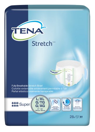 Tena® Adult Incontinent Brief Stretch Super Tab Closure Disposable