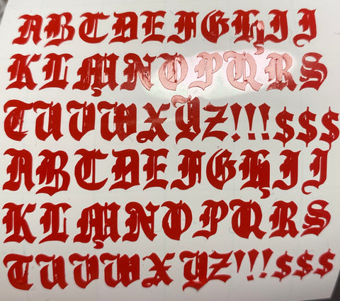 Letters (Red)