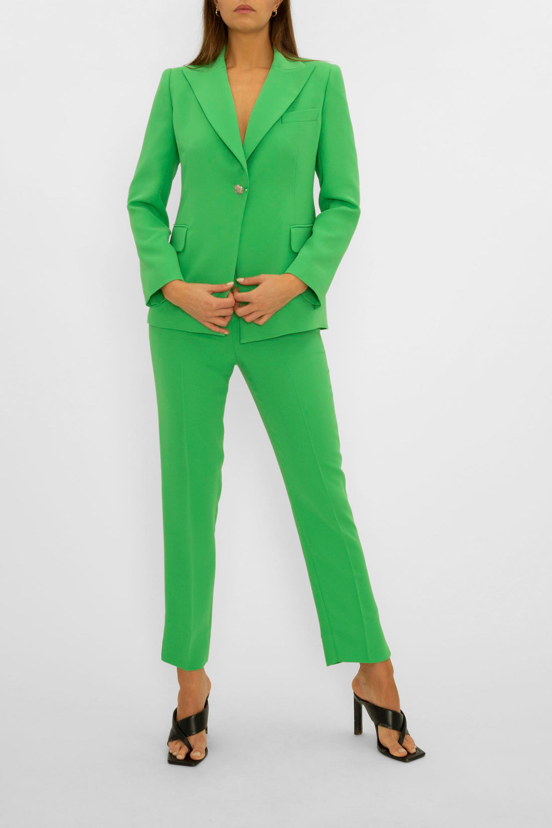 neon green suit jacket