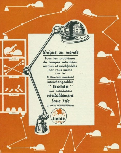 affiche publicitaire lampe jielde lyon