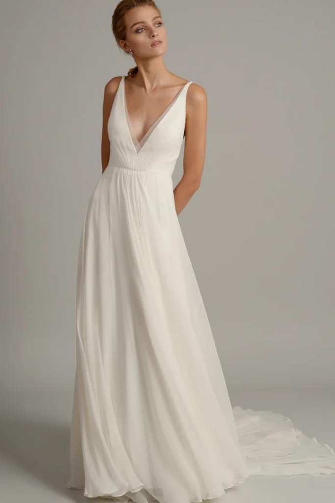 Model wearing Jenny Yoo Tyler wedding dress