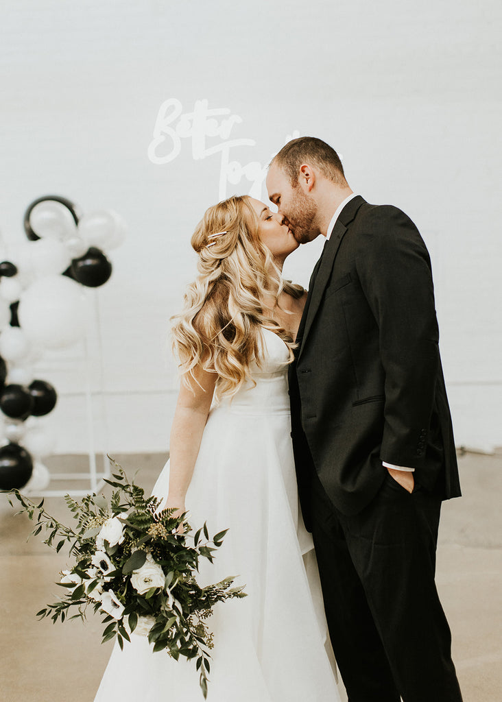 bride and groom walking down the aisle