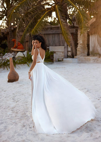 Berta Bride Wedding Jumpsuit With Long Sleeve Jacket 2023 Design