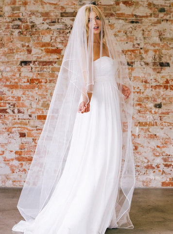 Grace Loves Lace Fleur | Rose Embroidered Tulle Veil